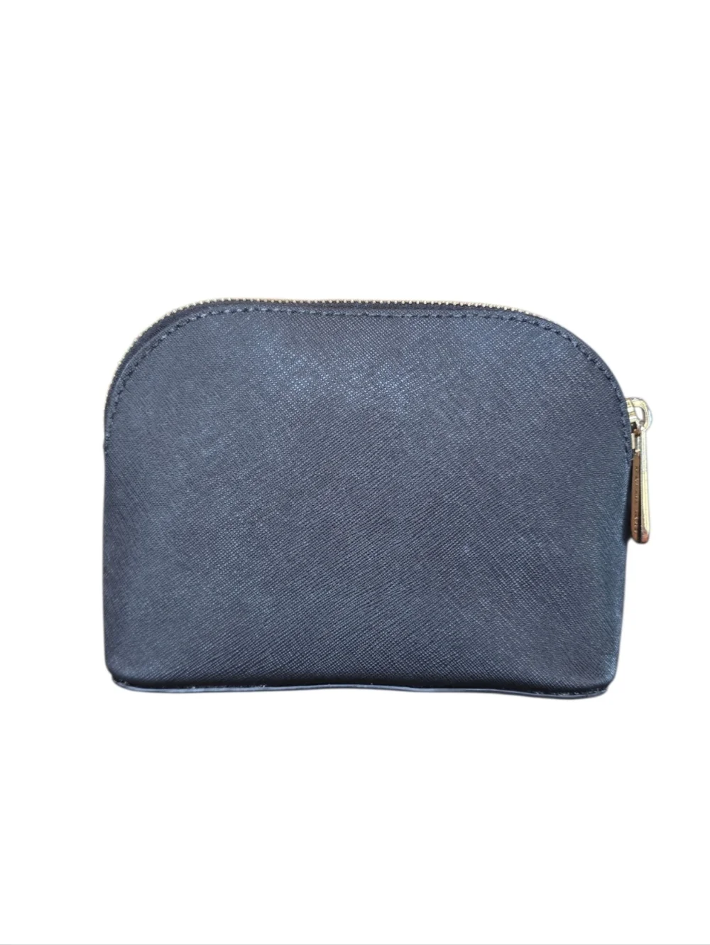Michael Kors Cindy Dome Jet Set Black Saffiano Leather Pouch Cosmetic Case